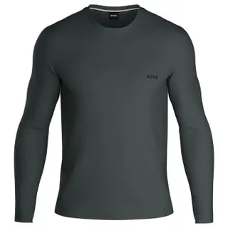 Produktfoto för BOSS Waffle Sweatshirt Mörkgrön Large Herr