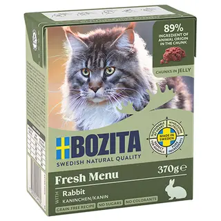 Produktfoto för Bozita Bitar i Gelé Kanin 370 g