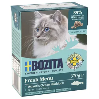 Produktfoto för Bozita Bitar i Gelé Kolja 370 g