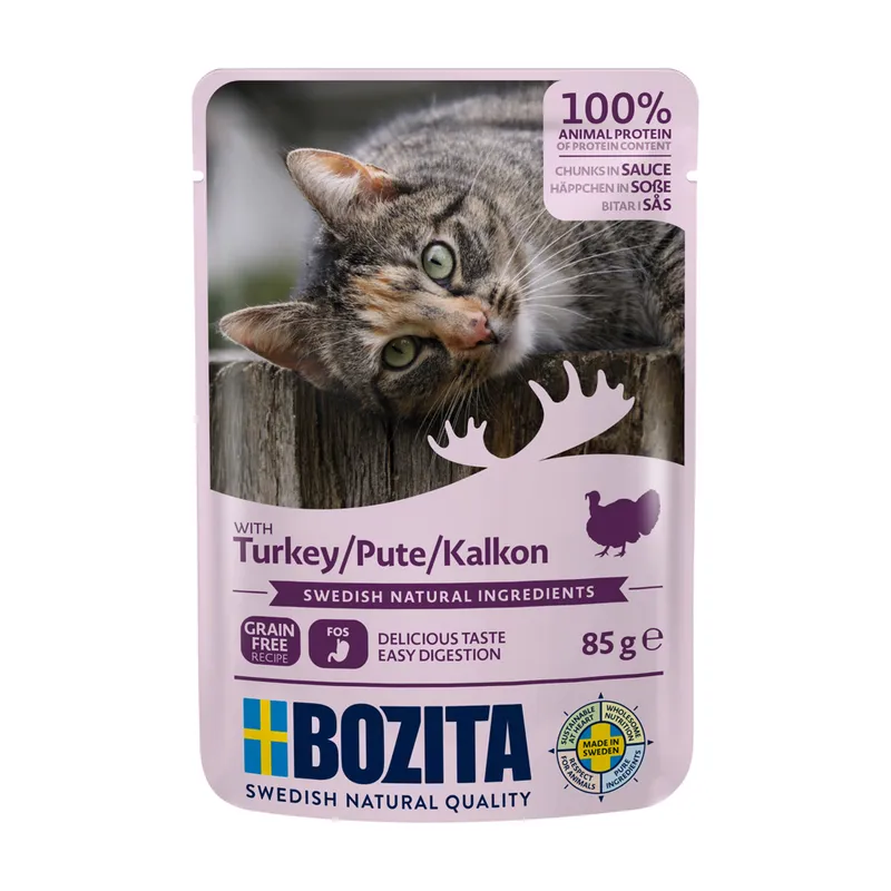 Alternativ bild 0 för Bozita Bitar i Sås Kalkon 85 g
