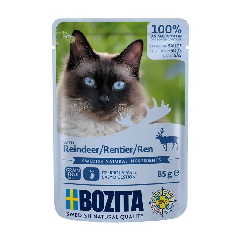 Alternativ bild 0 för Bozita Bitar i Sås med Ren 85 g