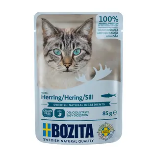 Produktfoto för Bozita Bitar i Sås med Sill 85 g