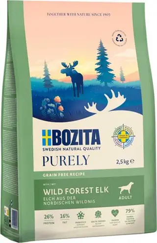 Produktfoto för Bozita Dog Purely Adult Elk (2,5 kg)