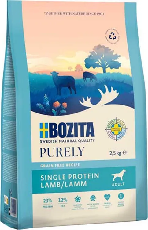 Alternativ bild 0 för Bozita Dog Purely Adult Lamb (2,5 kg)
