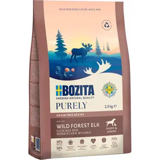 Produktfoto för Bozita Dog Purely Puppy & Junior Elk (2,5 kg)