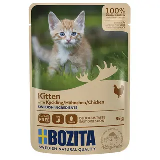 Produktfoto för Bozita Kitten Kyckling i Sås 85 g