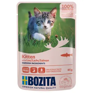 Produktfoto för Bozita Kitten Lax i Sås 85 g