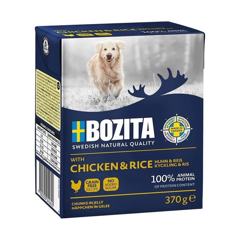 Alternativ bild 0 för Bozita Kyckling & Ris bitar i gelé 370 g
