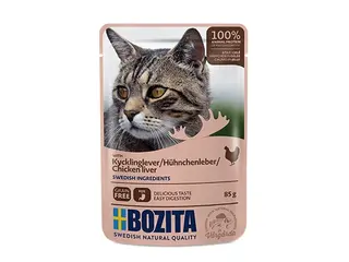 Produktfoto för Bozita Kycklinglever i gelé 85 g
