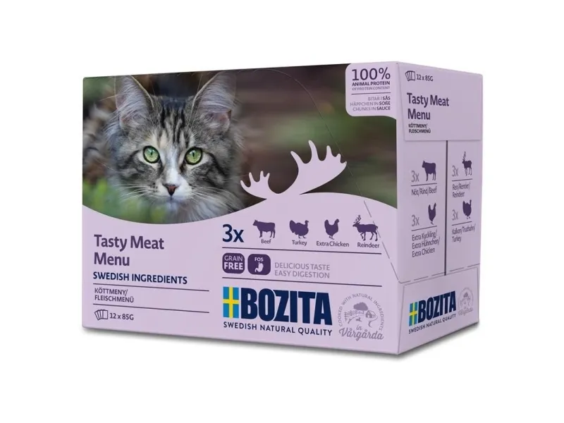 Alternativ bild 0 för Bozita Multibox Kött 12x85g