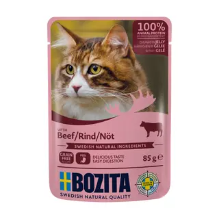 Produktfoto för Bozita Nöt i gelé 85 g
