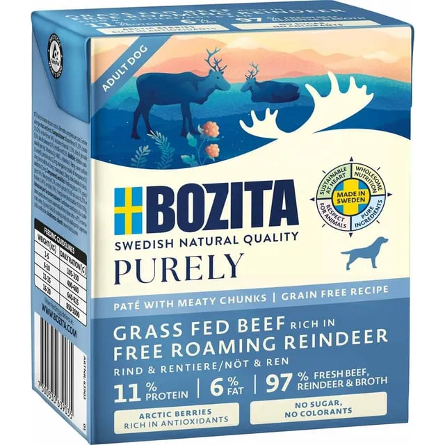 Alternativ bild 0 för Bozita Purely Paté - Beef+Reindeer - 370 g