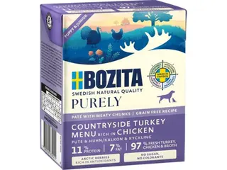 Produktfoto för Bozita Purely Paté - Turkey+Chicken - 370 g