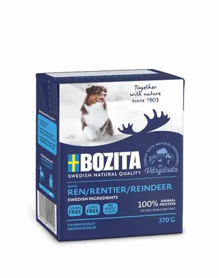 Produktfoto för Bozita Renkött bitar i gelé 370 g