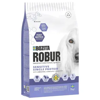 Produktfoto för Bozita Robur Adult Sensitive Single Lamb (3 kg)
