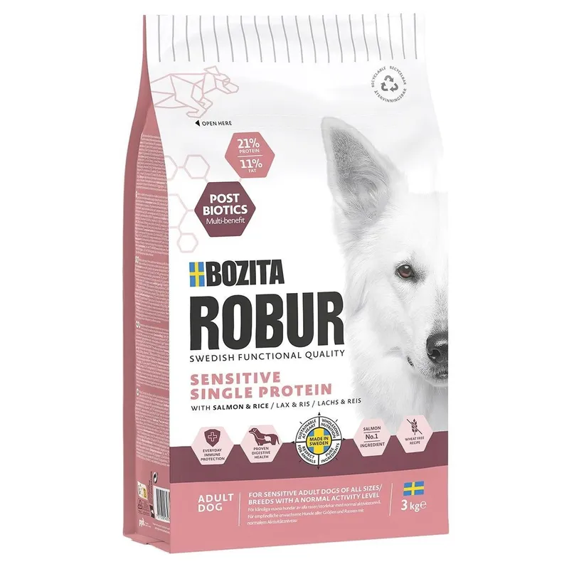 Bild 1 för Bozita Robur Adult Sensitive Single Protein Salmon 3 kg