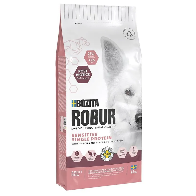 Bild 1 för Bozita Robur Adult Sensitive Single Salmon (12 kg)