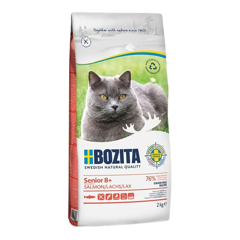 Alternativ bild 0 för Bozita Senior 8+ Spannmålsfri Kattmat med Lax (2 kg)