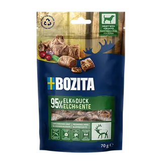 Produktfoto för Bozita Snacks Meaty Bites Elk & Duck - 70 g