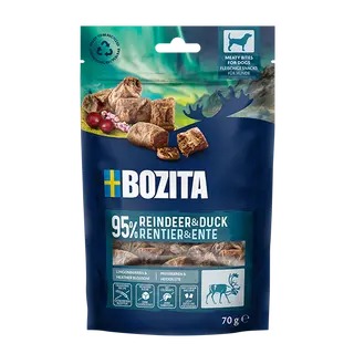 Produktfoto för Bozita Snacks Meaty Bites Reindeer & Duck - 70 g