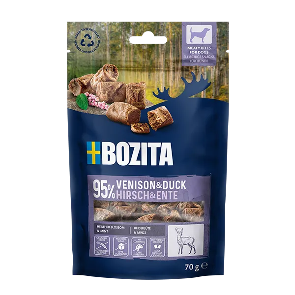 Alternativ bild 0 för Bozita Snacks Meaty Bites Venison & Duck - 70 g
