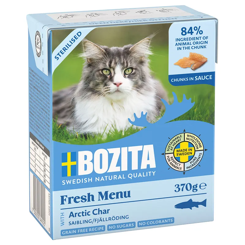 Alternativ bild 0 för Bozita Sterilised Fjällröding Bitar i sås 370 g