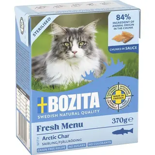 Produktfoto för Bozita Sterilised Fjällröding Bitar i sås 370 g