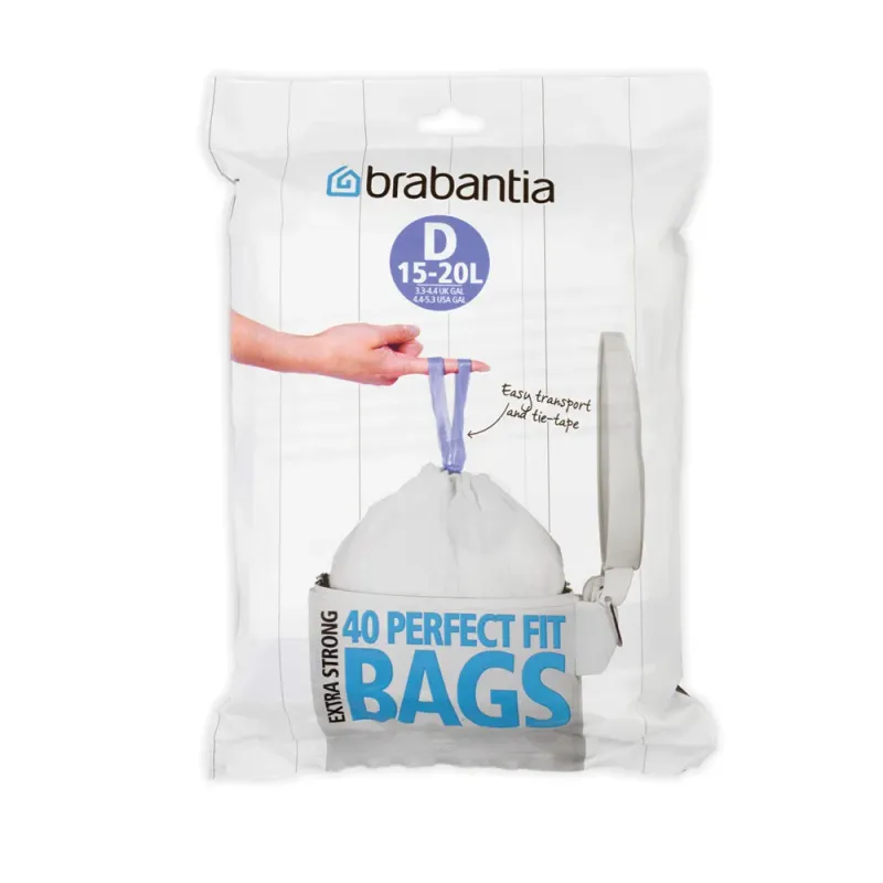 Alternativ bild 0 för BRABANTIA Avfallspåsar D 15-20L