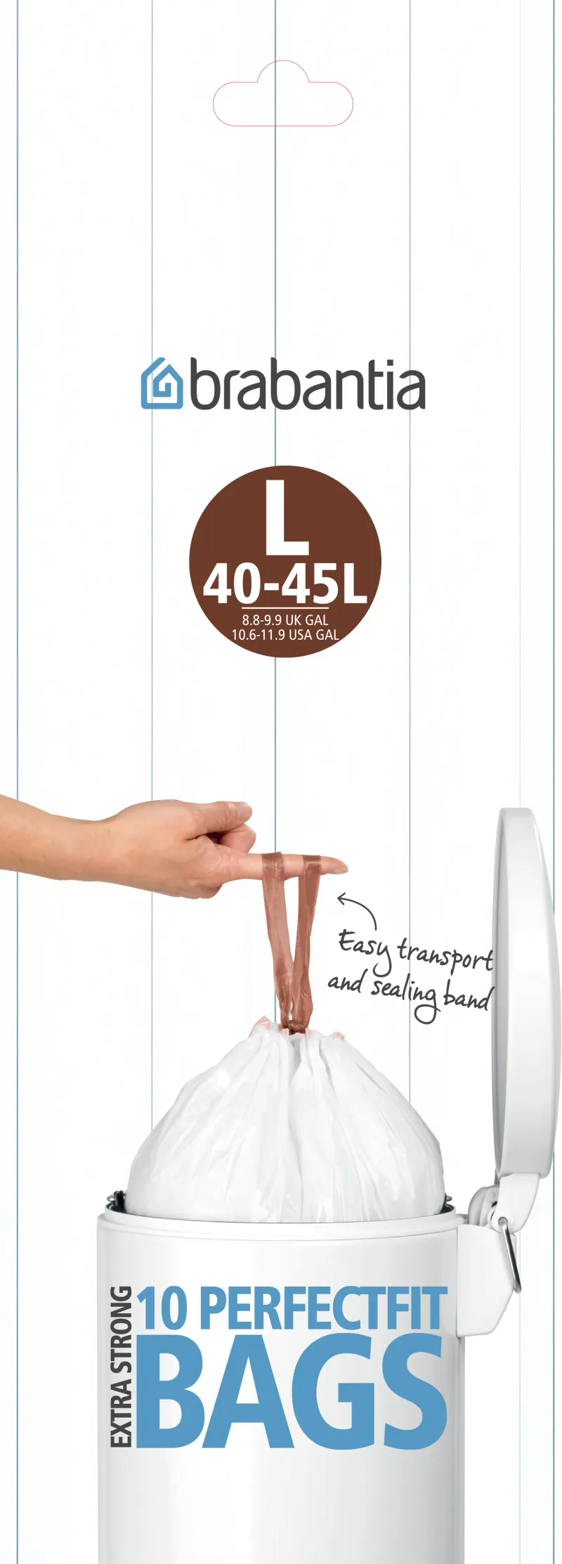 Alternativ bild 0 för BRABANTIA Avfallspåsar L, 40-45 liter
