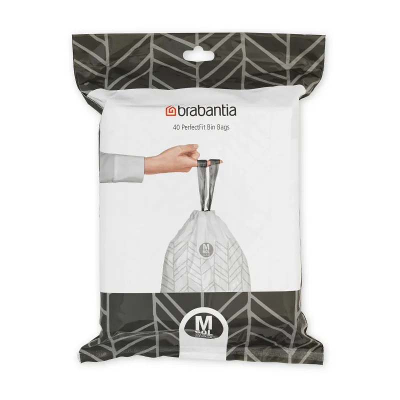 Alternativ bild 0 för BRABANTIA Avfallspåsar M 60L