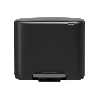 Produktfoto för Brabantia Bo - Soptunna - fliplock - 34 L - fotpedal - mattsvart