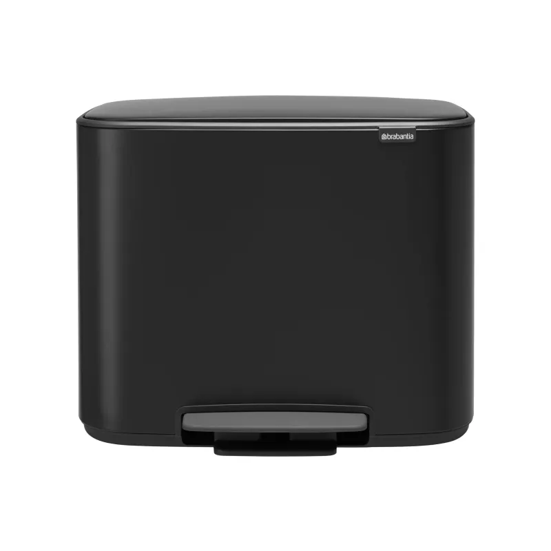 Alternativ bild 0 för Brabantia Bo - Soptunna - fliplock - 34 L - fotpedal - mattsvart