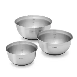 Produktfoto för brabantia Mixing Bowl Set steel matt black