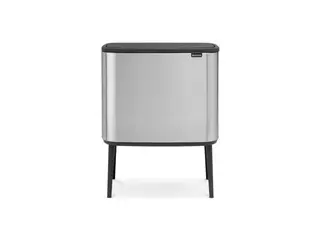 Produktfoto för BRABANTIA Papperskorg Bo Touch Bin 3x11L Matt Stål