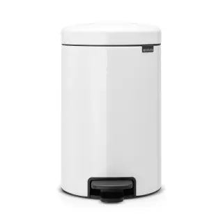 Produktfoto för BRABANTIA Papperskorg Pedalhink New Icon 12L Vit