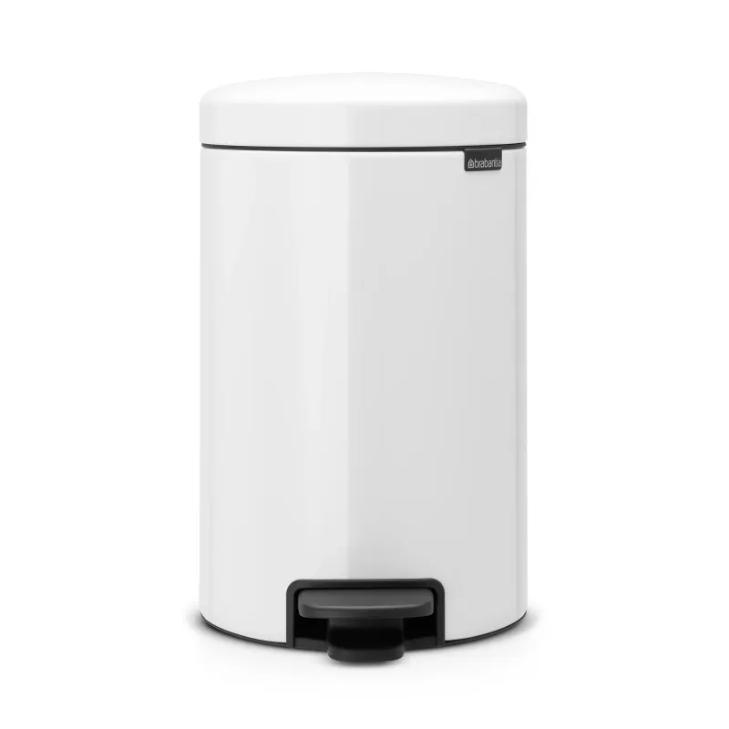 Alternativ bild 0 för BRABANTIA Papperskorg Pedalhink New Icon 12L Vit