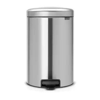 Produktfoto för BRABANTIA Papperskorg Pedalhink New Icon 20L Matt Stål