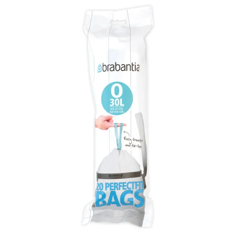 Alternativ bild 0 för Brabantia PerfectFit - Sopkorgsinsats - dragsnöre - 30 L - HDPE (high-density polyethylene) - paket med 20