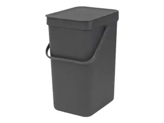 Produktfoto för Brabantia Sort & Go - Soptunna - fliplock - 12 L - handtag - grå