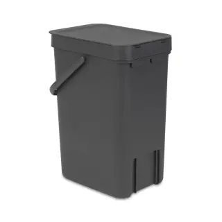 Produktfoto för Brabantia Sort & Go - Soptunna - fliplock - 12 L - handtag - grå