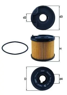 Produktfoto för Bränslefilterinsats