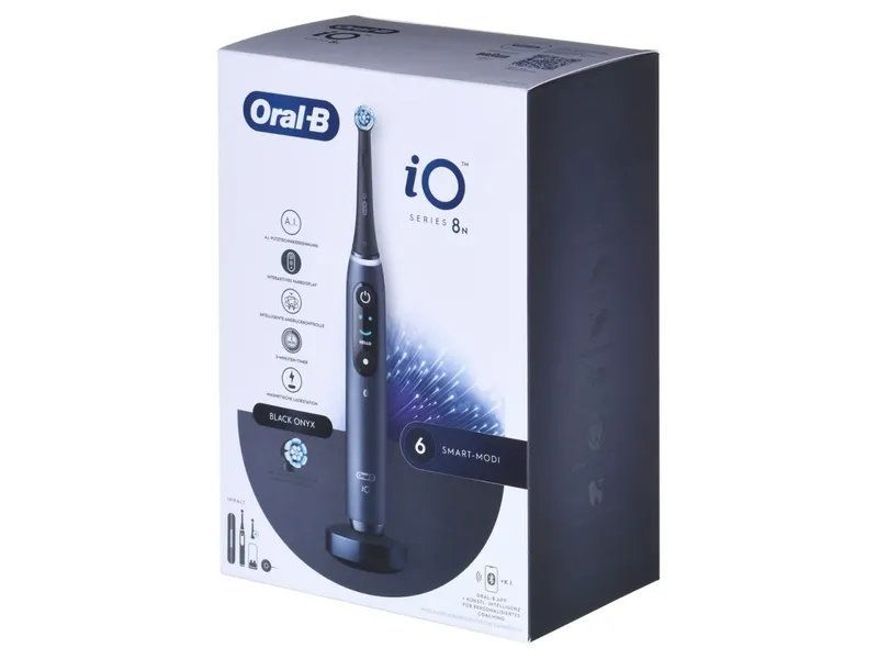 Alternativ bild 0 för Braun 408567, Vuxen, Vibrerande tandborste, Daglig vård, Svart, OLED, Batteri