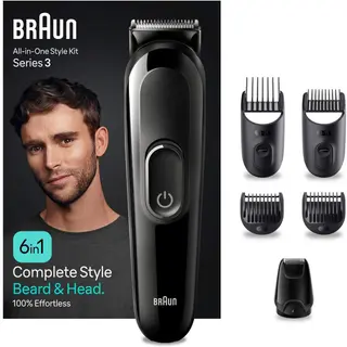 Produktfoto för Braun All-in-One Style Kit 3 MGK3410 - Trimmer - sladdlös - svart