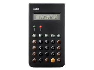 Produktfoto för Braun BNE001BK - Skrivbordskalkylator - 8 siffror - batteri - svart
