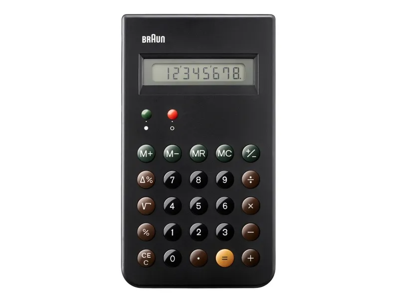 Alternativ bild 0 för Braun BNE001BK - Skrivbordskalkylator - 8 siffror - batteri - svart