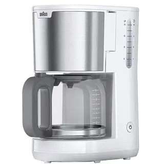 Produktfoto för Braun KF 1500, Espressomaskin, Malat kaffe, 1000 W, Vit