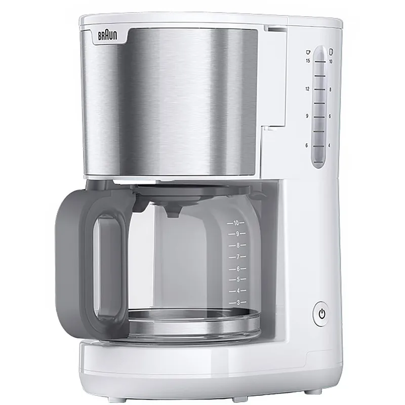 Bild 1 för Braun KF 1500, Espressomaskin, Malat kaffe, 1000 W, Vit