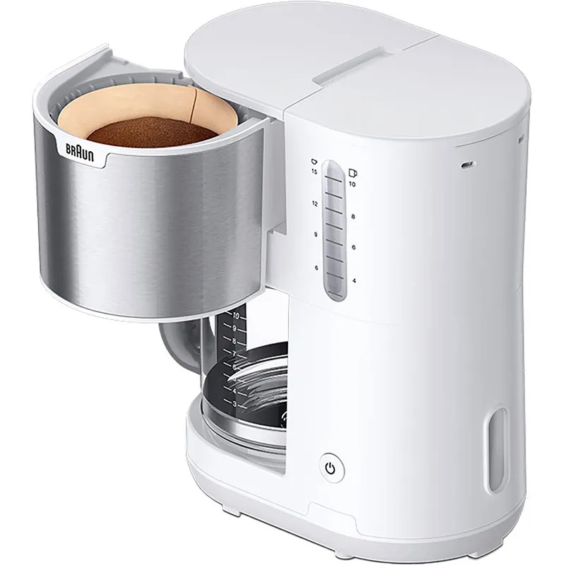Bild 2 för Braun KF 1500, Espressomaskin, Malat kaffe, 1000 W, Vit
