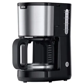 Produktfoto för Braun PurShine KF 1500 BK - Kaffemaskin - 10 koppar - rostfritt stål/svart