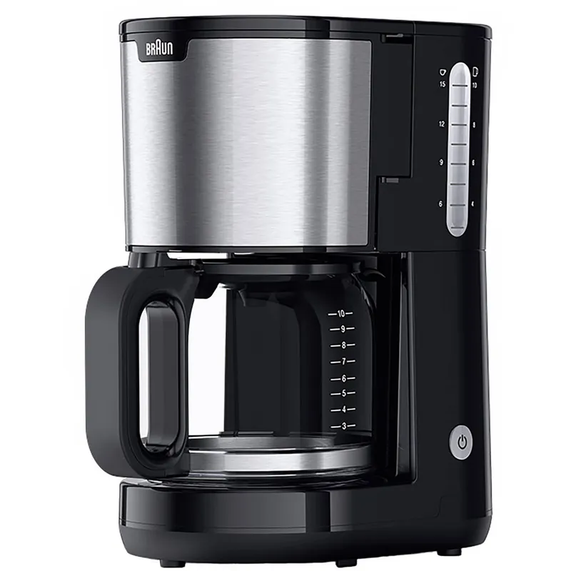 Bild 1 för Braun PurShine KF 1500 BK - Kaffemaskin - 10 koppar - rostfritt stål/svart